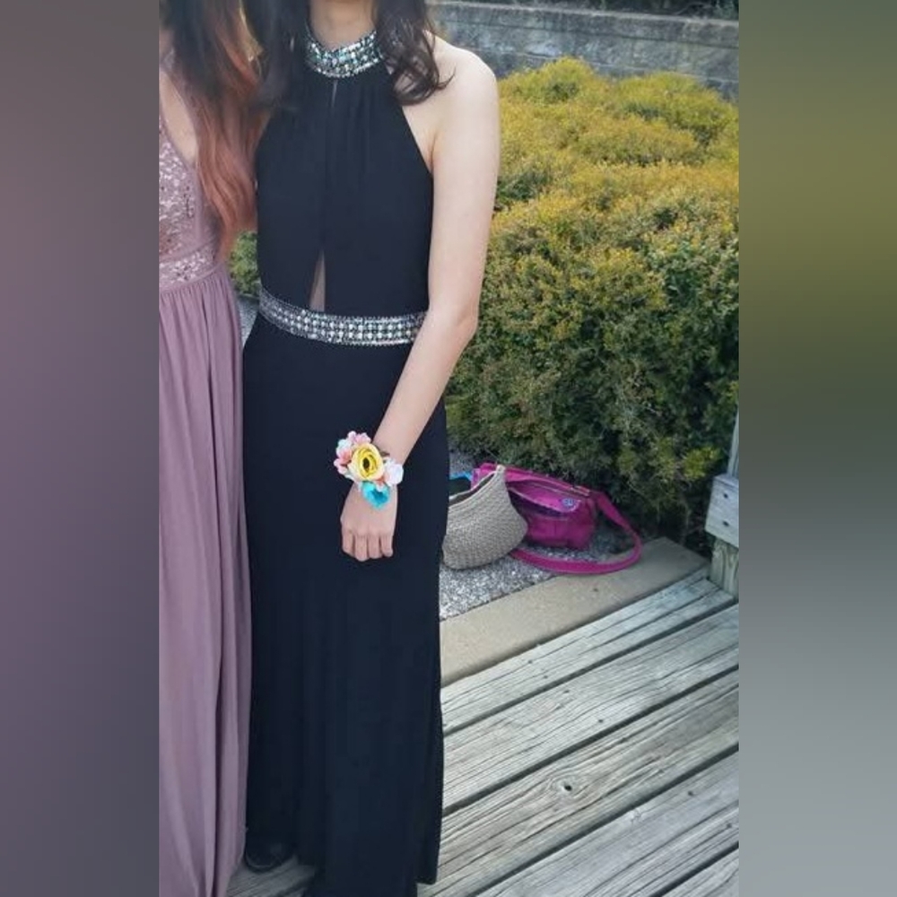 Prom Formal Black Dress Sleeveless